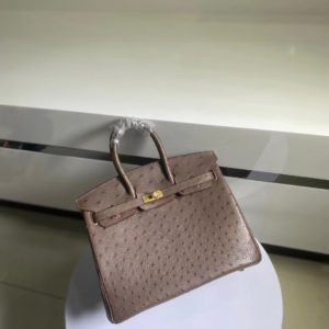 [HERMES] BIRKIN BAG 에르메스 버킨백 25cm 타조가죽