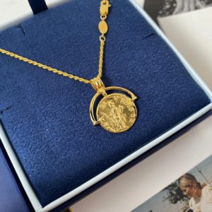 [MISSOMA] 미쏘마 로만 코인 네크리스 LUCY WILLIAMS ROMAN ARC COIN NECKLACE