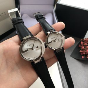 [GUCCI] 구찌 Interlocking G Leather Strap Unisex Watch