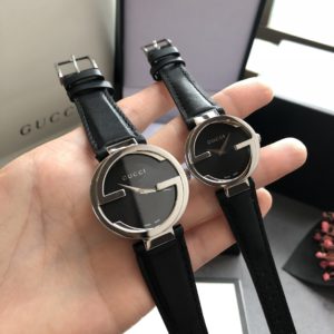 [GUCCI] 구찌 Interlocking G Leather Strap Unisex Watch