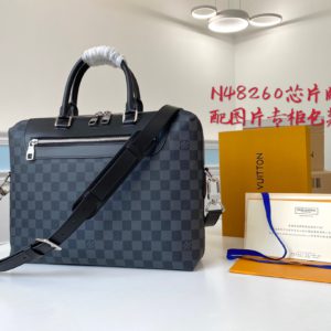 [LOUIS VUITTON] 루이비통 도큐멍 주르 다미에 그라파이트 캔버스 N48260