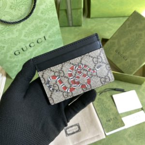 [GUCCI] 구찌 인터로킹 G 디테일 카드 케이스 지갑 673002