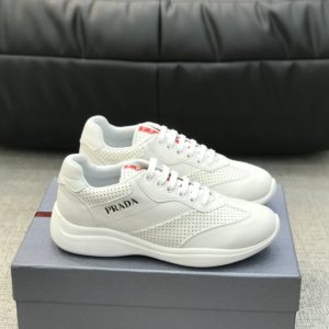 [PRADA] 프라다 남성용 나파 소가죽 캐주얼 스니커즈