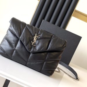 [YSL] 생로랑 Saint Laurent LouLou Puffer 퍼퍼 양가죽 체인 숄더백 23cm