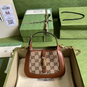 [GUCCI] 구찌 재키 1961 미니 GG 체인 숄더백 675799