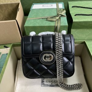 [GUCCI] 구찌 데코 인터로킹 G 미니 체인 숄더백 741457