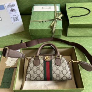 [GUCCI] 구찌 오피디아 미니 GG 탑 핸들백 724606