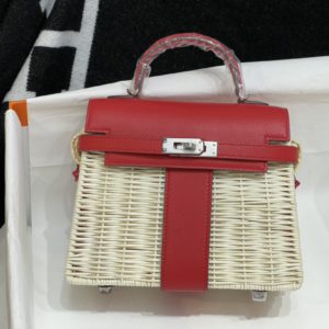 [Hermès] 에르메스 켈리 스위프트 Hermes Kelly Picnic Swift Wicker 20