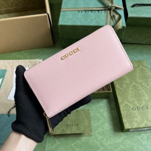 [GUCCI] 구찌 스크립트 지퍼 장지갑 772642