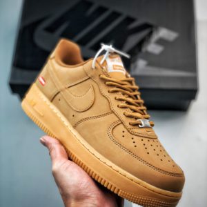 [NIKE] Supreme x Air Force 1 Low SP Supreme Wheat