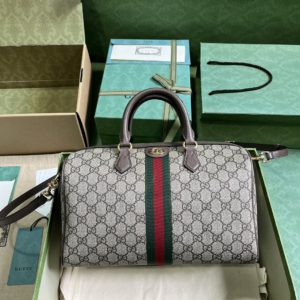 [GUCCI] 구찌 오피디아 GG 미디엄 탑 핸들백 772065