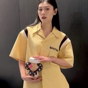 [LOUIS VUITTON] 루이비통 24ss 1854 불독 자수 반소매 셔츠